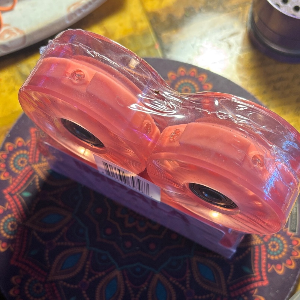Impala Pink LED Light Up Quad Wheels 4-Pack - Picture 3 of 3